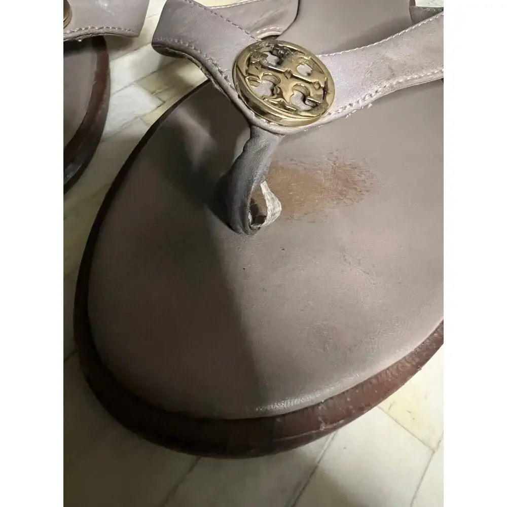 Tory Burch Benton Leather Thong Sandals